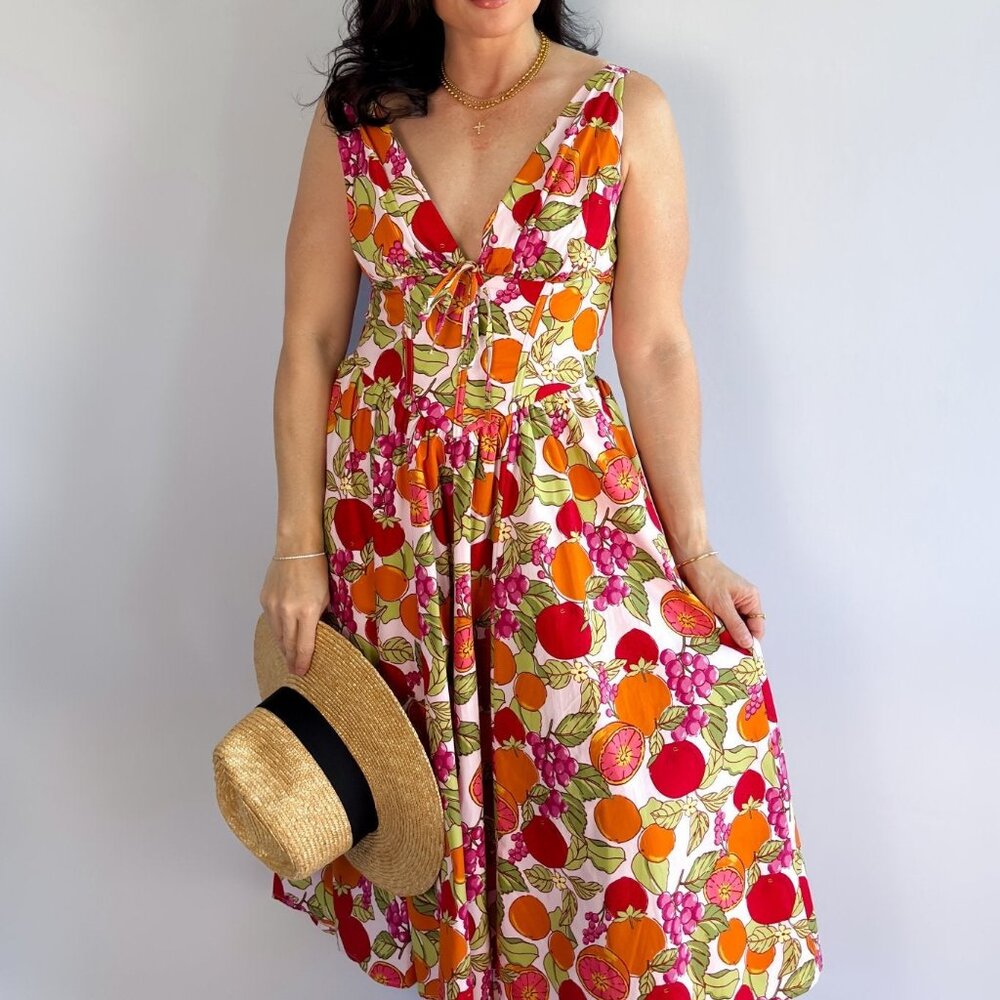 Midi Length Cotton Summer Dresses | Corset Dress - Picture 4 of 16